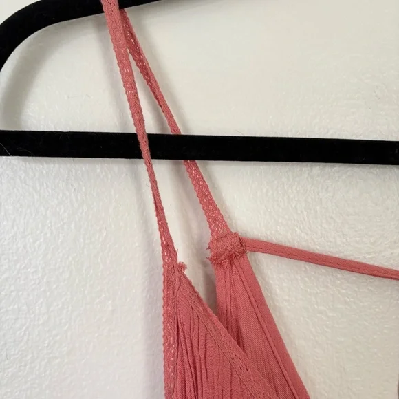 Wild Fable | Coral Tiered Flowy Dress | Size Small - Picture 5 of 10